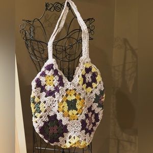 NWT “The Blanche” Crochet Handbag!  Handmade and all the rage for Spring!